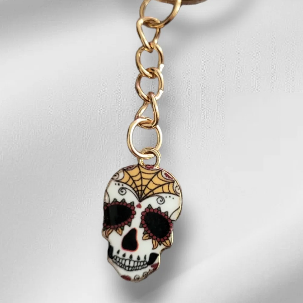 New sugar skull keychain